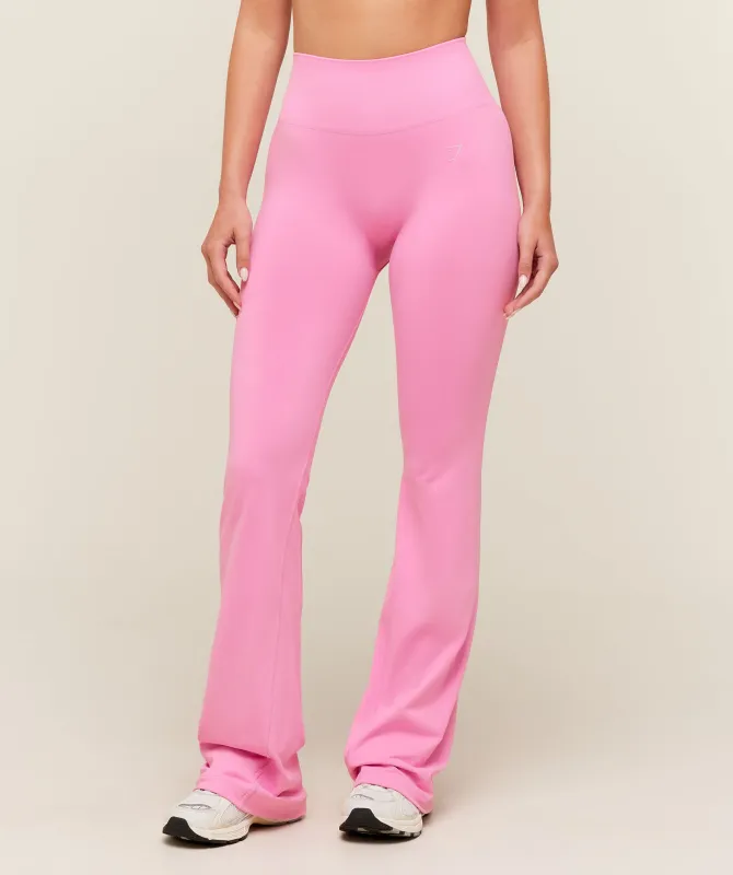 Gymshark Soft Sculpt Flared Leggings - Focus Pink made by Gymshark