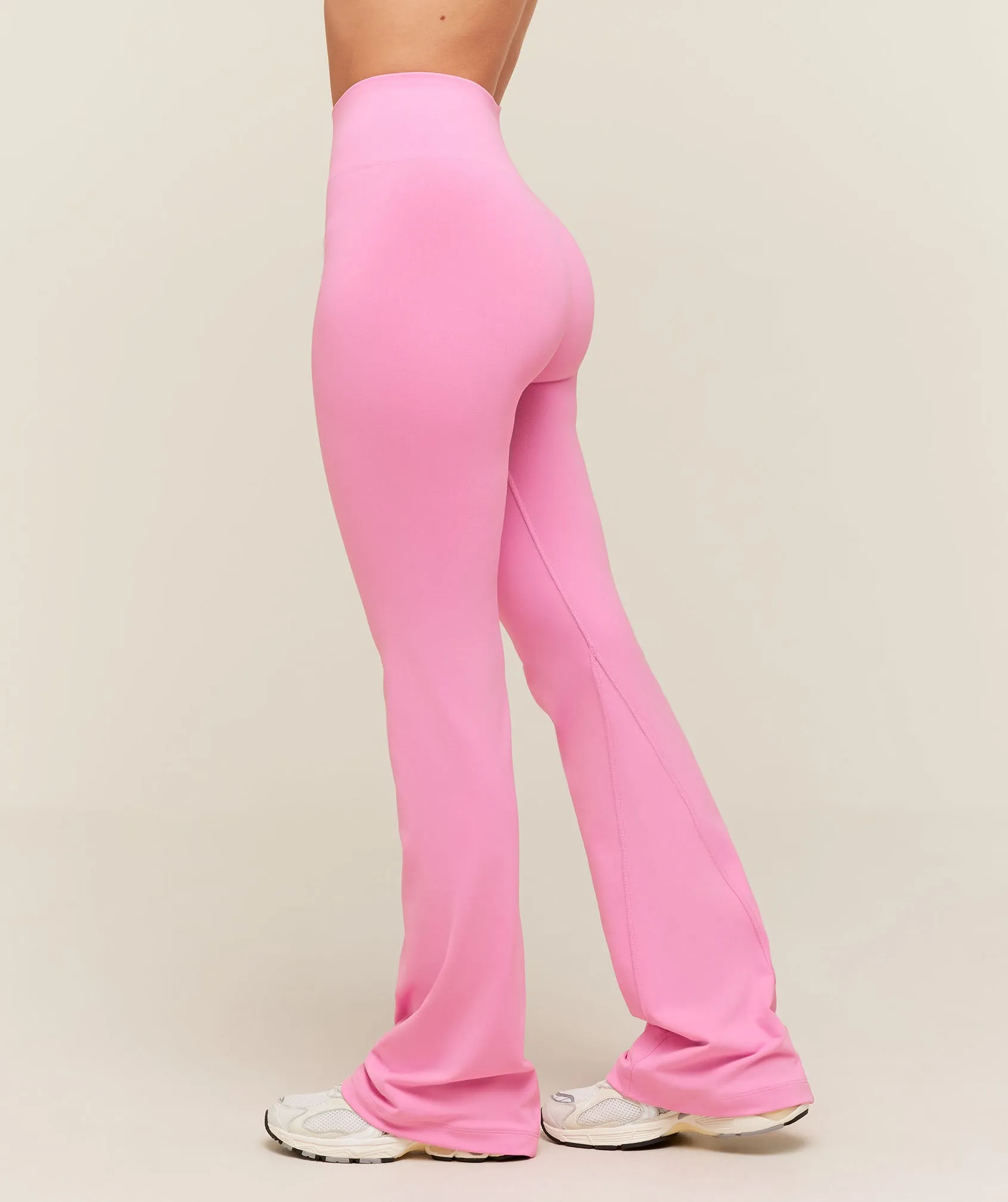 Gymshark Soft Sculpt Flared Leggings - Focus Pink sold by Gymshark product image thumbnail 3