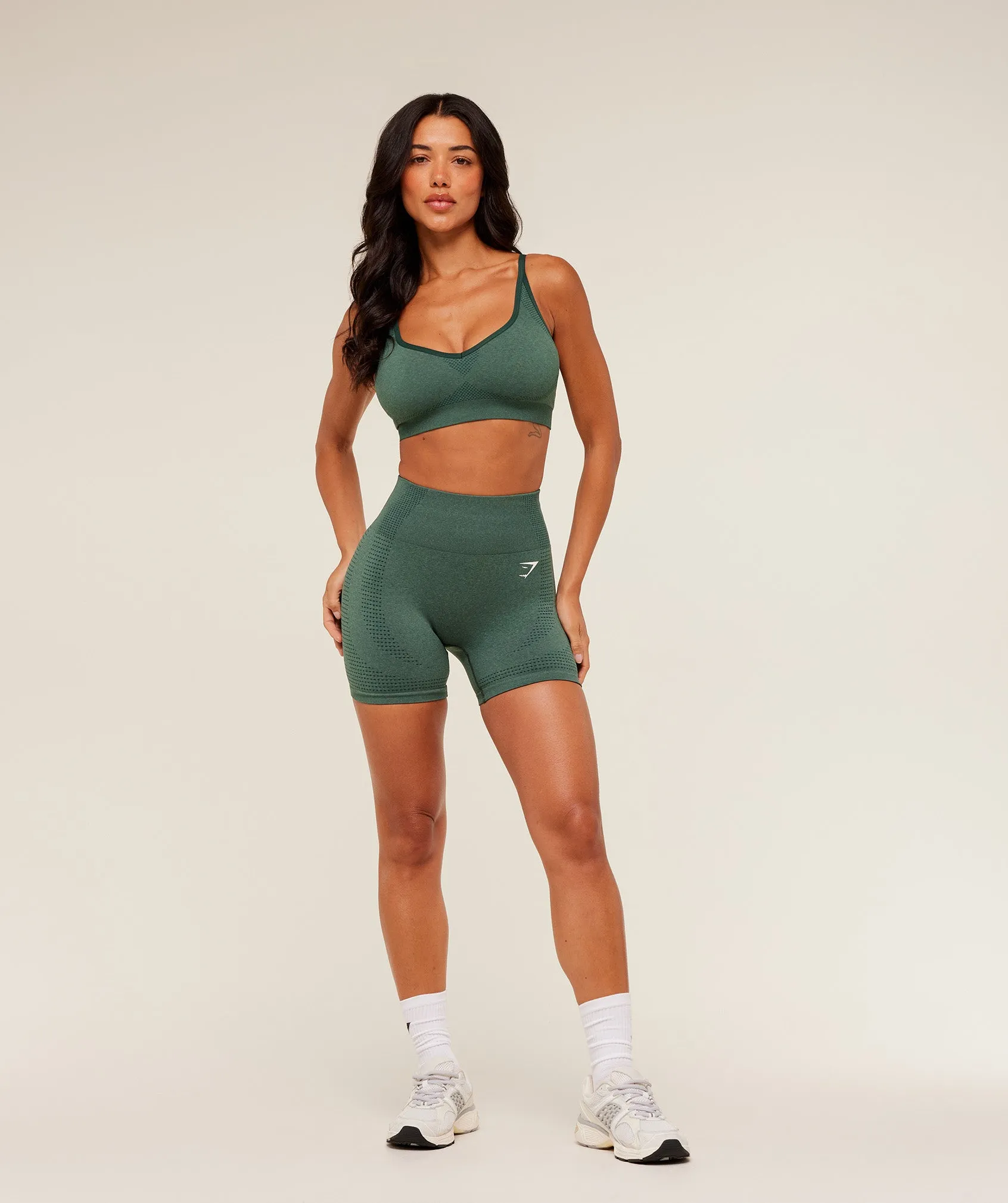 Gymshark Vital Sports Bra - Obsidian Green Marl sold by Gymshark product image thumbnail 4