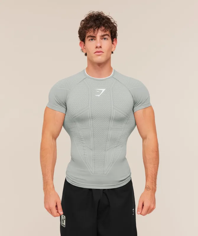 Gymshark Onyx V1 T-Shirt - Smokey Grey/Light Grey/White made by Gymshark