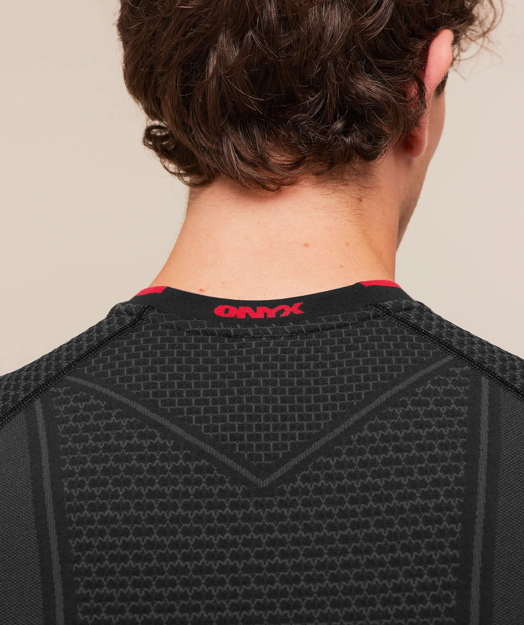 Gymshark Onyx V1 T-Shirt - Black/Onyx Grey/Carmine Red sold by Gymshark product image thumbnail 5