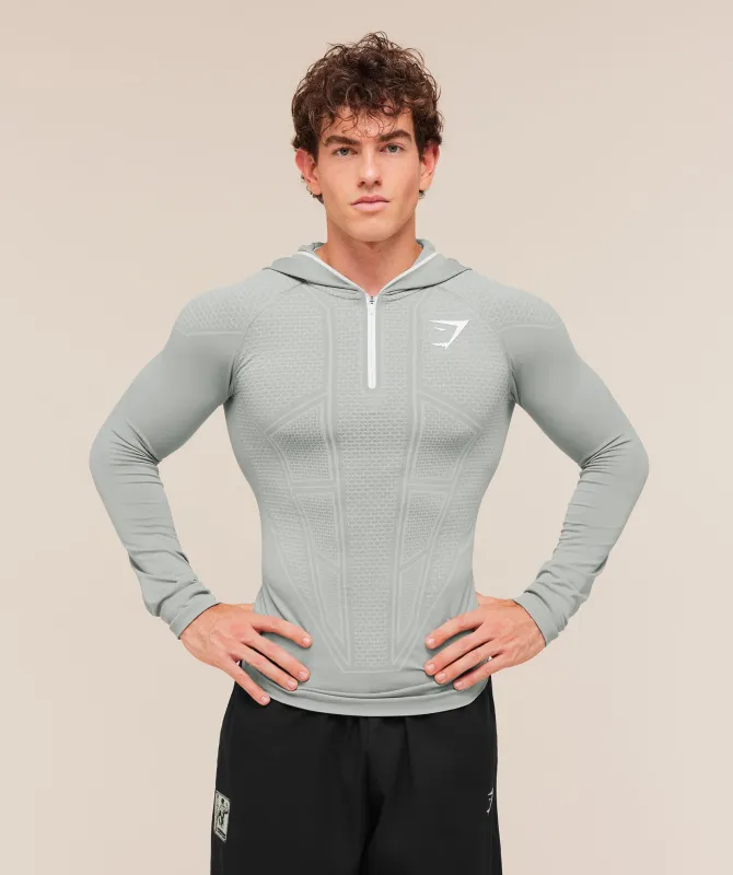 Gymshark Onyx V1 Hoodie - Smokey Grey/Light Grey/White made by Gymshark