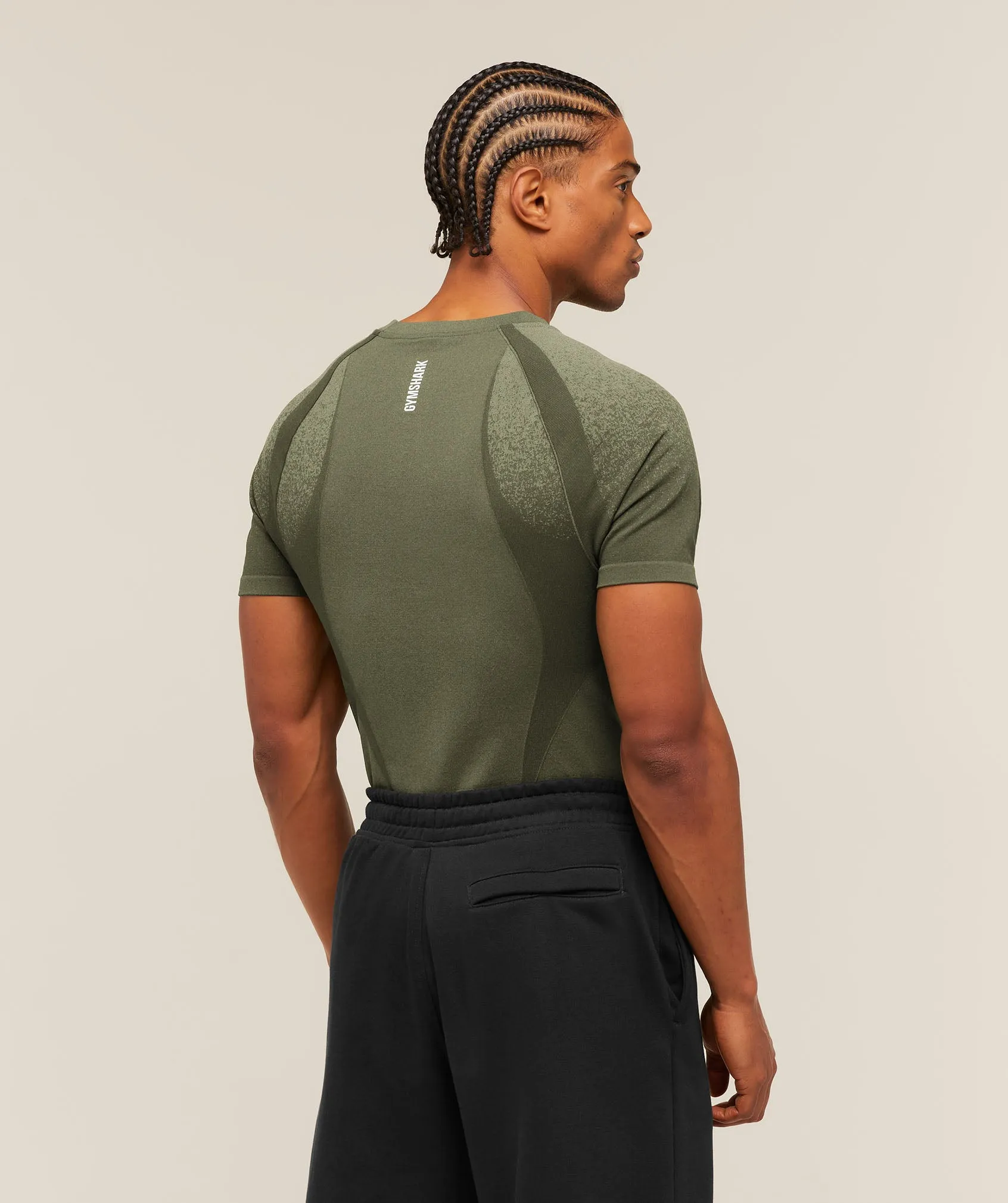 Gymshark Shadow Seamless T Shirt - Core Olive sold by Gymshark product image thumbnail 2