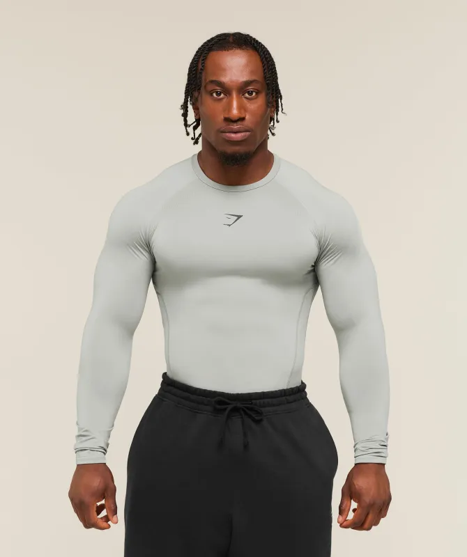 Gymshark Element Baselayer Long Sleeve T-Shirt - Smokey Grey made by Gymshark