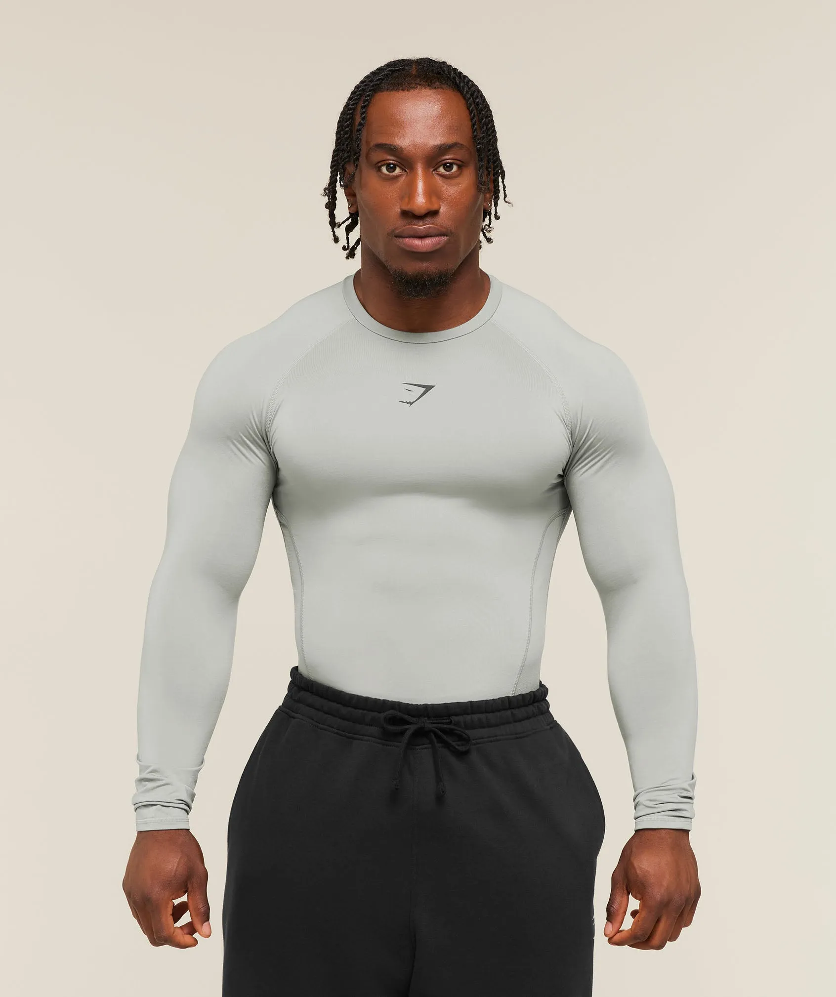 Gymshark Element Baselayer Long Sleeve T-Shirt - Smokey Grey sold by Gymshark