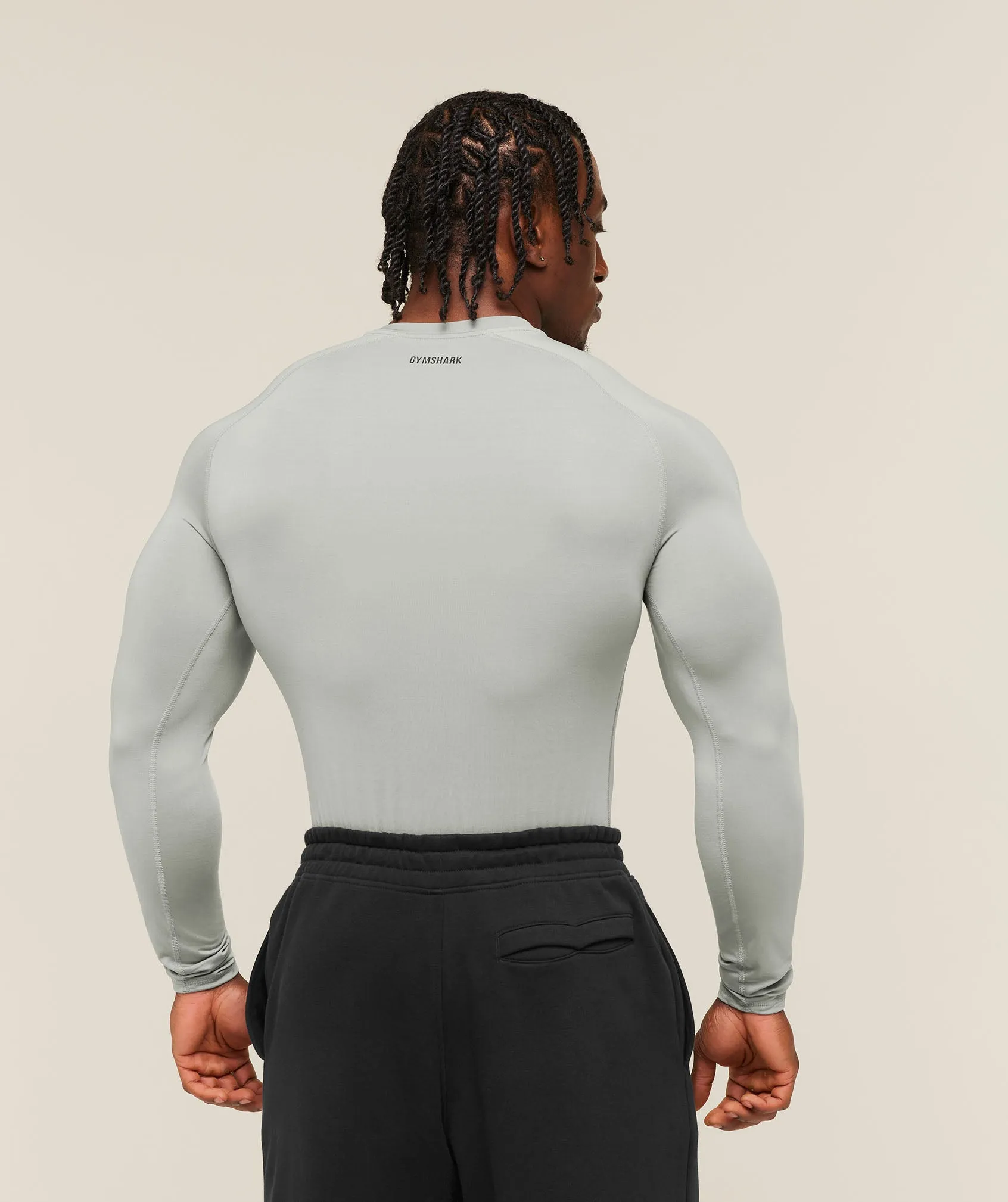 Gymshark Element Baselayer Long Sleeve T-Shirt - Smokey Grey sold by Gymshark product image thumbnail 2