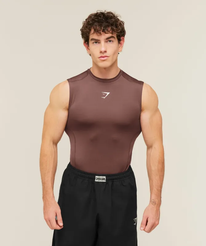 Gymshark Element Tank - Espresso Brown made by Gymshark
