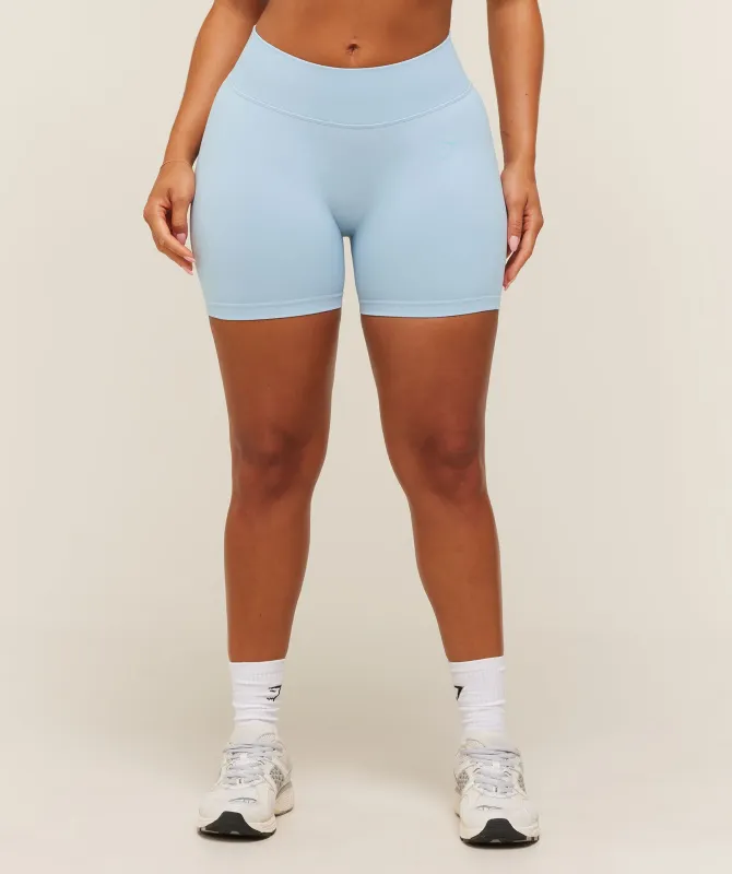 Gymshark Lift Seamless 2.0 Mid-Rise Shorts - Chilled Blue made by Gymshark