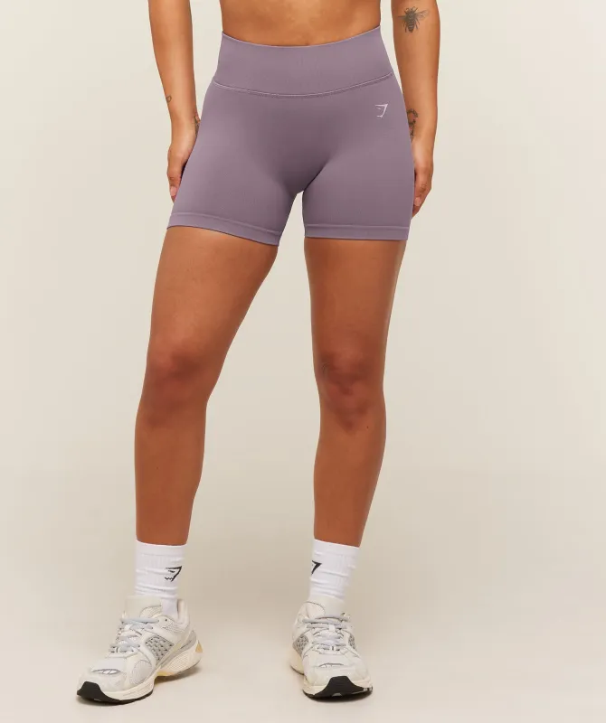 Gymshark Lift Seamless 2.0 Mid-Rise Shorts - Dusk Purple made by Gymshark