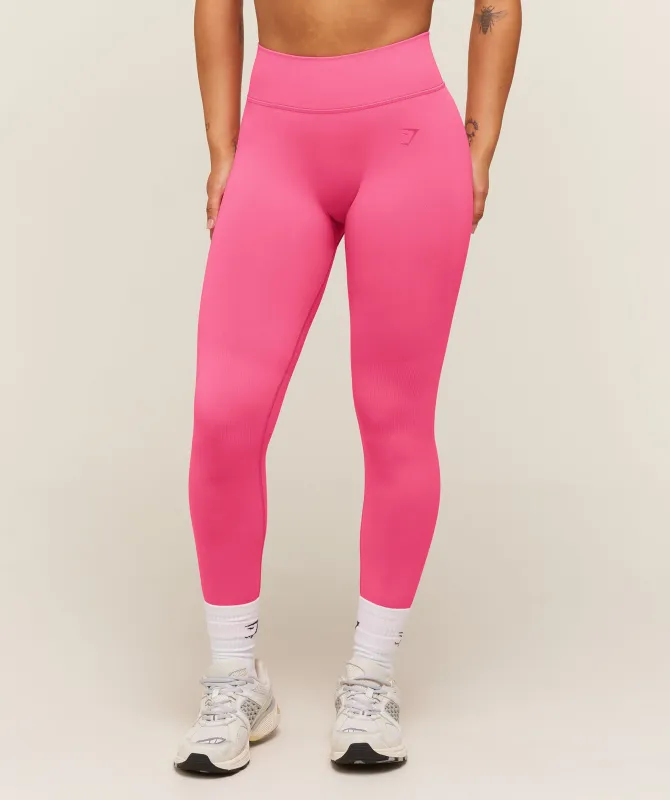 Gymshark Lift Seamless 2.0 Mid-Rise Leggings - Physical Pink made by Gymshark