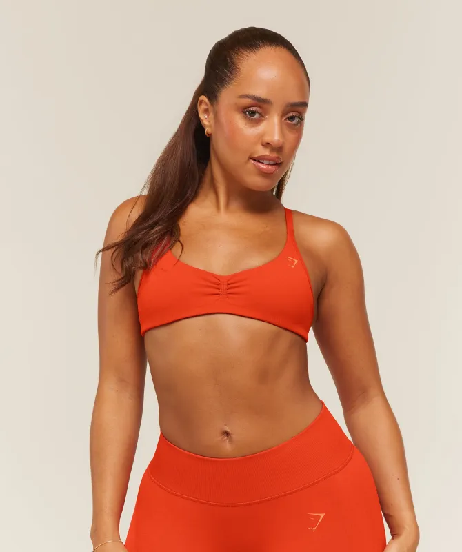Gymshark Lift Seamless 2.0 Sports Bra - Bold Orange made by Gymshark