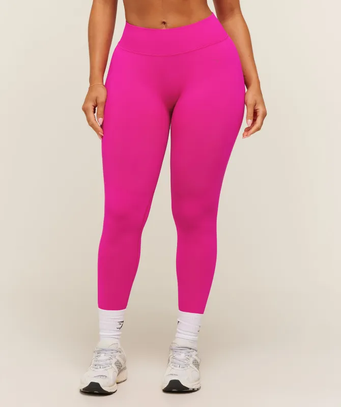 Gymshark Lift Seamless 2.0 Mid-Rise Leggings - Super-Set Pink made by Gymshark
