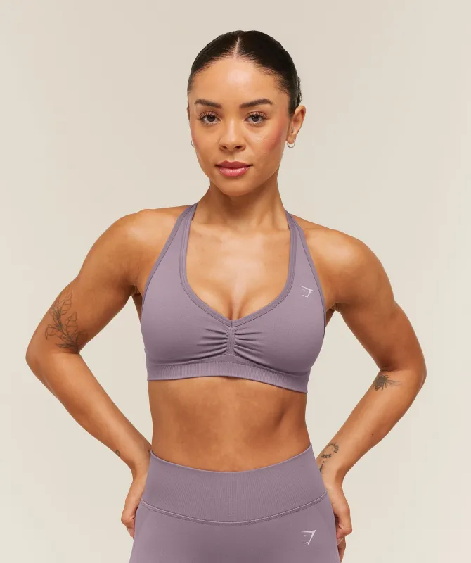 Gymshark Lift Seamless Sports Bra - Dusk Purple made by Gymshark