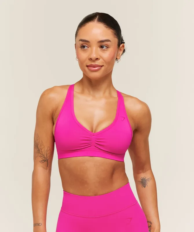 Gymshark Lift Seamless Sports Bra - Super-Set Pink made by Gymshark