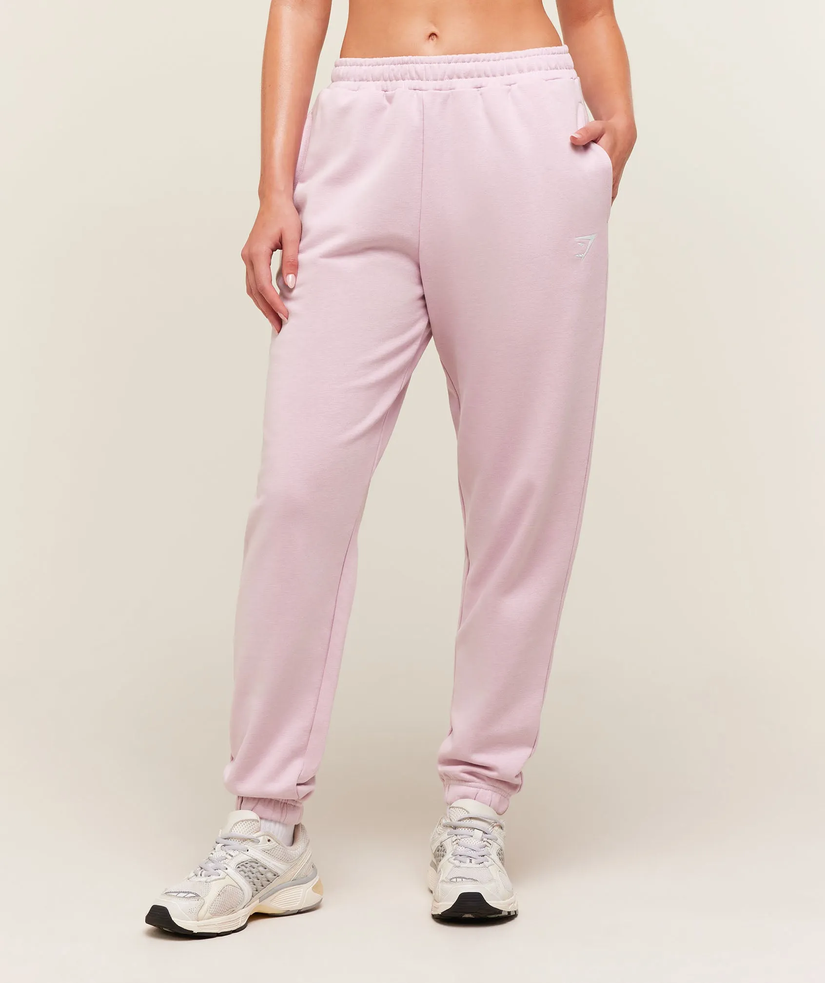 Gymshark Training Regular Fleece Joggers - Haze Pink sold by Gymshark