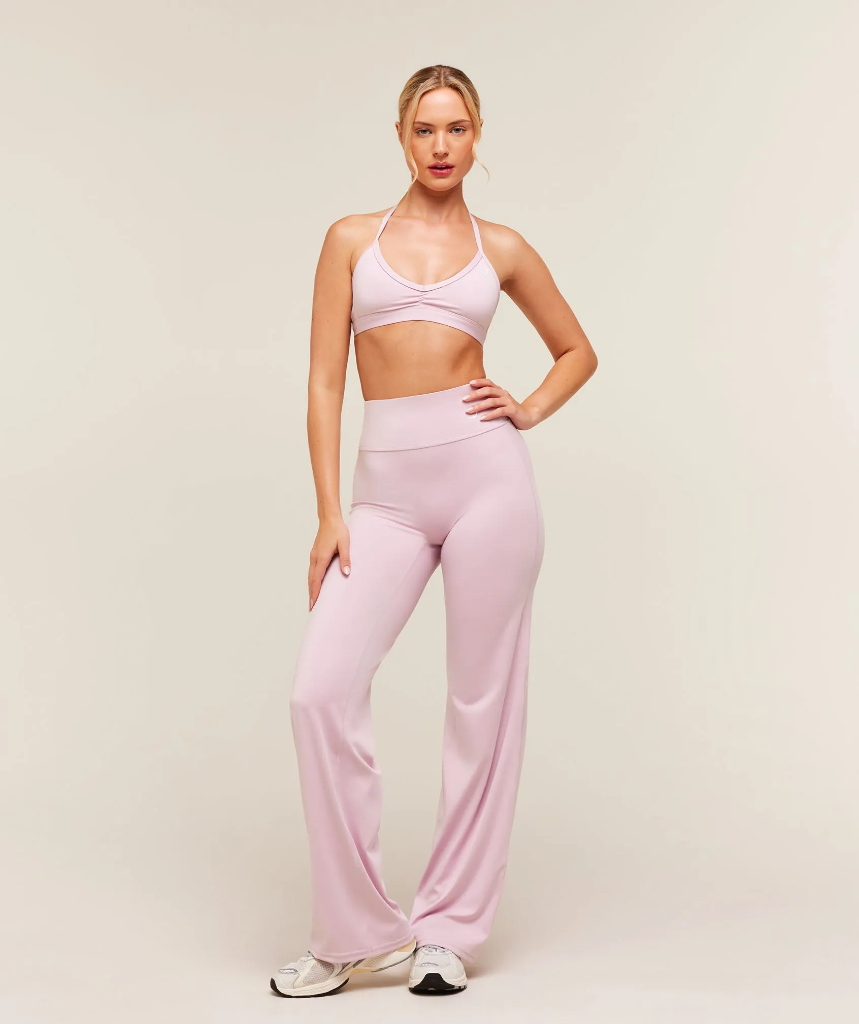 Gymshark Training Straight Leg Regular Leggings - Haze Pink sold by Gymshark product image thumbnail 4