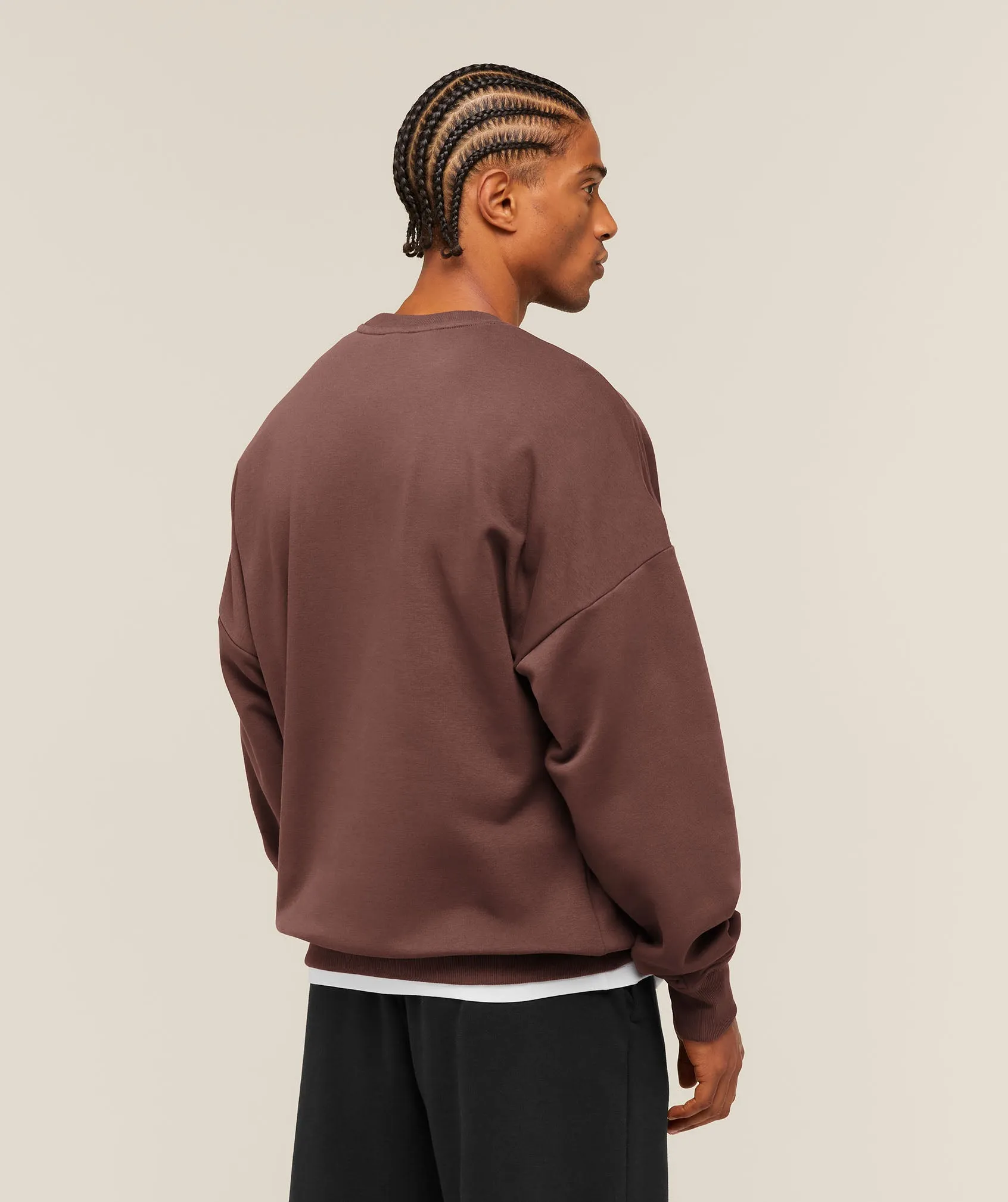 Gymshark Oversized Crest Crew - Espresso Brown sold by Gymshark product image thumbnail 2