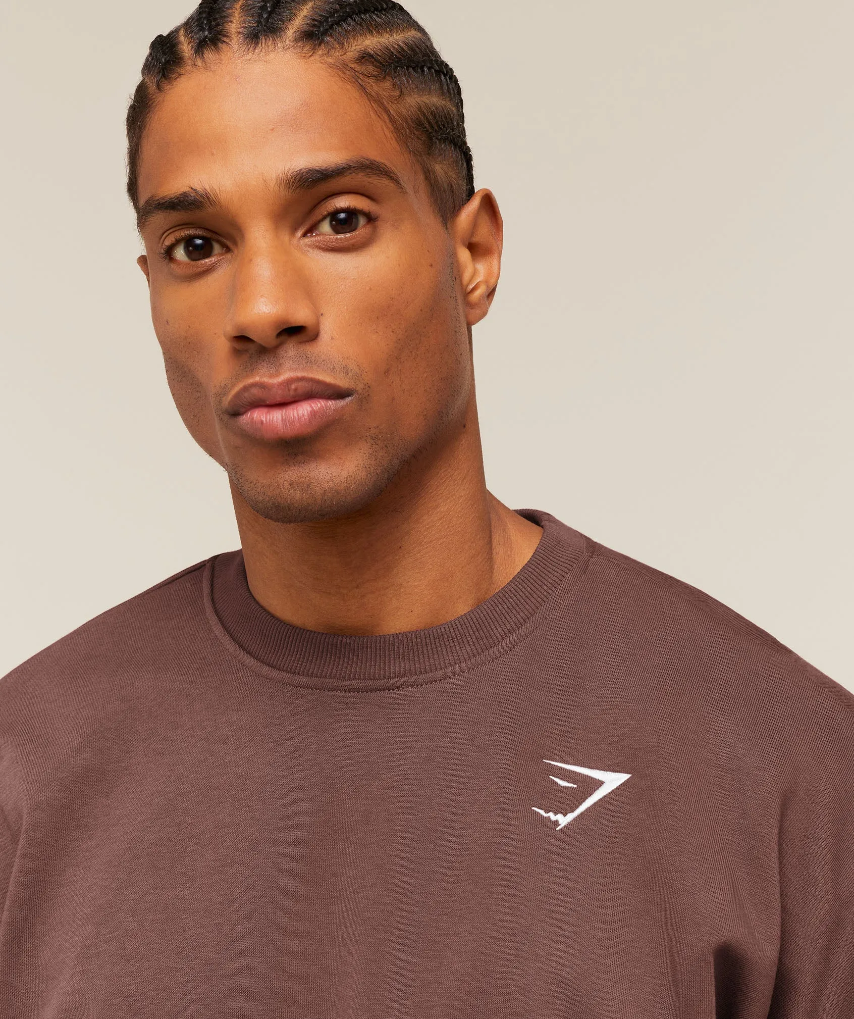 Gymshark Oversized Crest Crew - Espresso Brown sold by Gymshark product image thumbnail 5