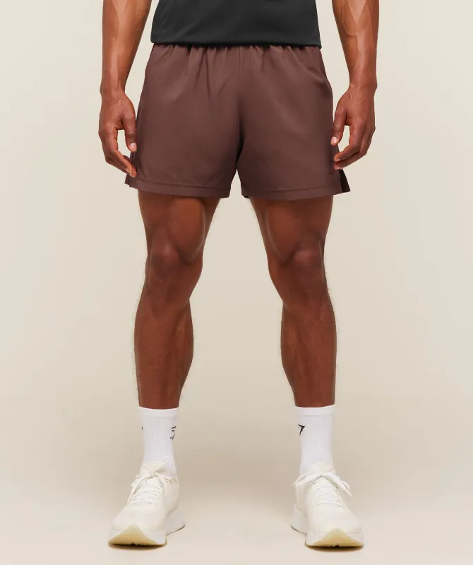 Gymshark Sport 5" Shorts - Espresso Brown/Cherry Purple made by Gymshark