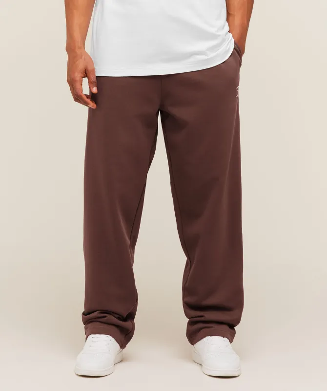 Gymshark Crest Straight Leg Joggers - Espresso Brown made by Gymshark