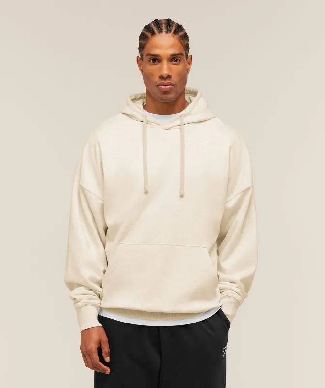 Gymshark Crest Oversized Hoodie - Bros Chalk Marl made by Gymshark