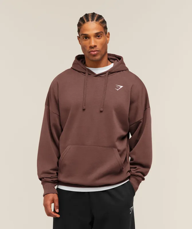 Gymshark Crest Oversized Hoodie - Espresso Brown made by Gymshark