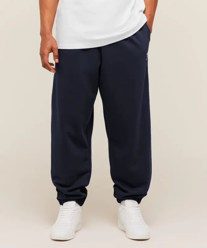 Gymshark Crest Oversized Joggers - Heavy Blue made by Gymshark