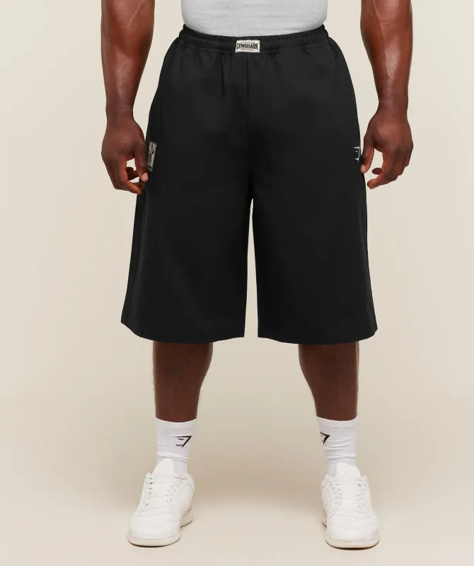 Gymshark Longline Pumper Shorts - Black made by Gymshark