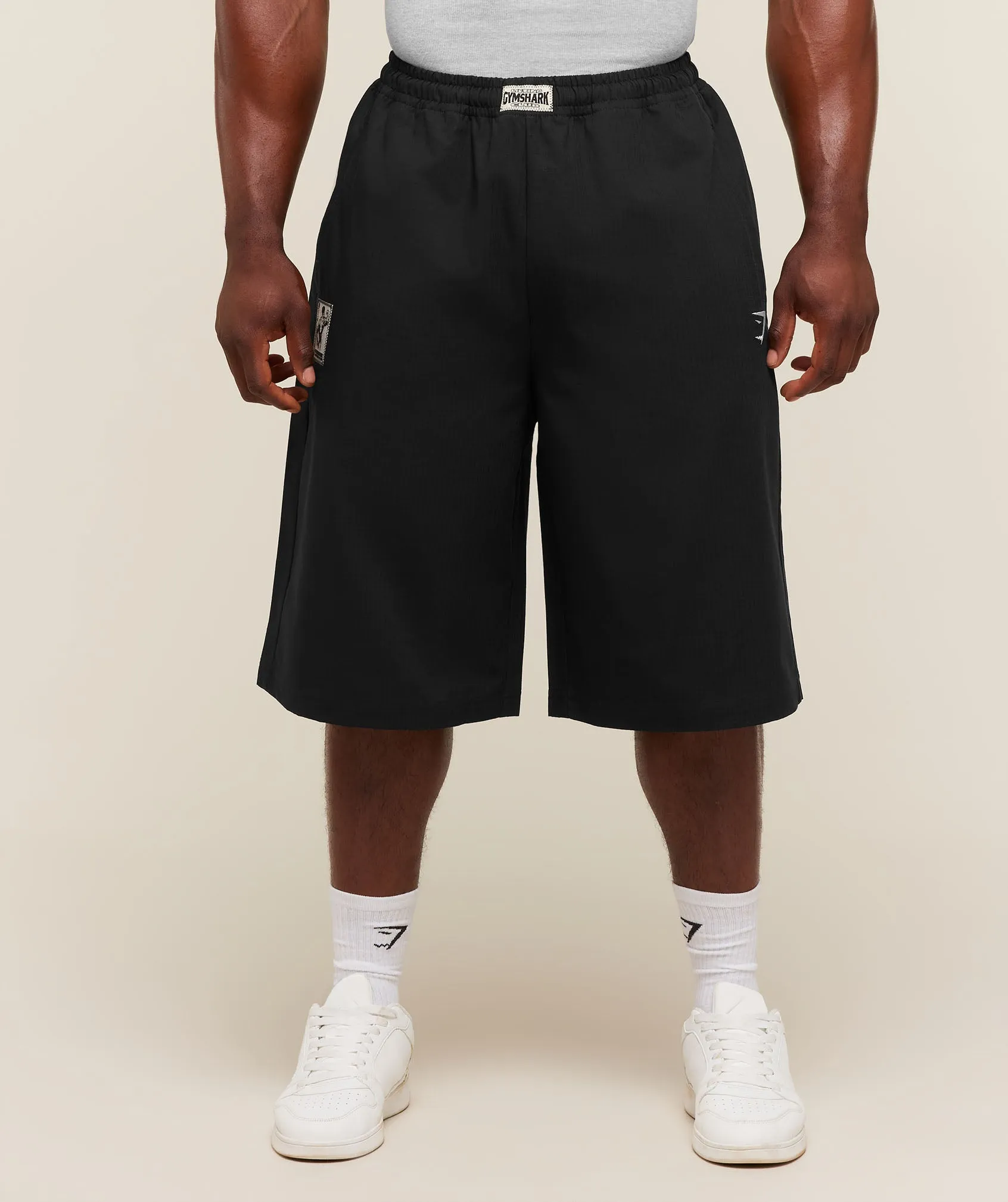 Gymshark Longline Pumper Shorts - Black sold by Gymshark