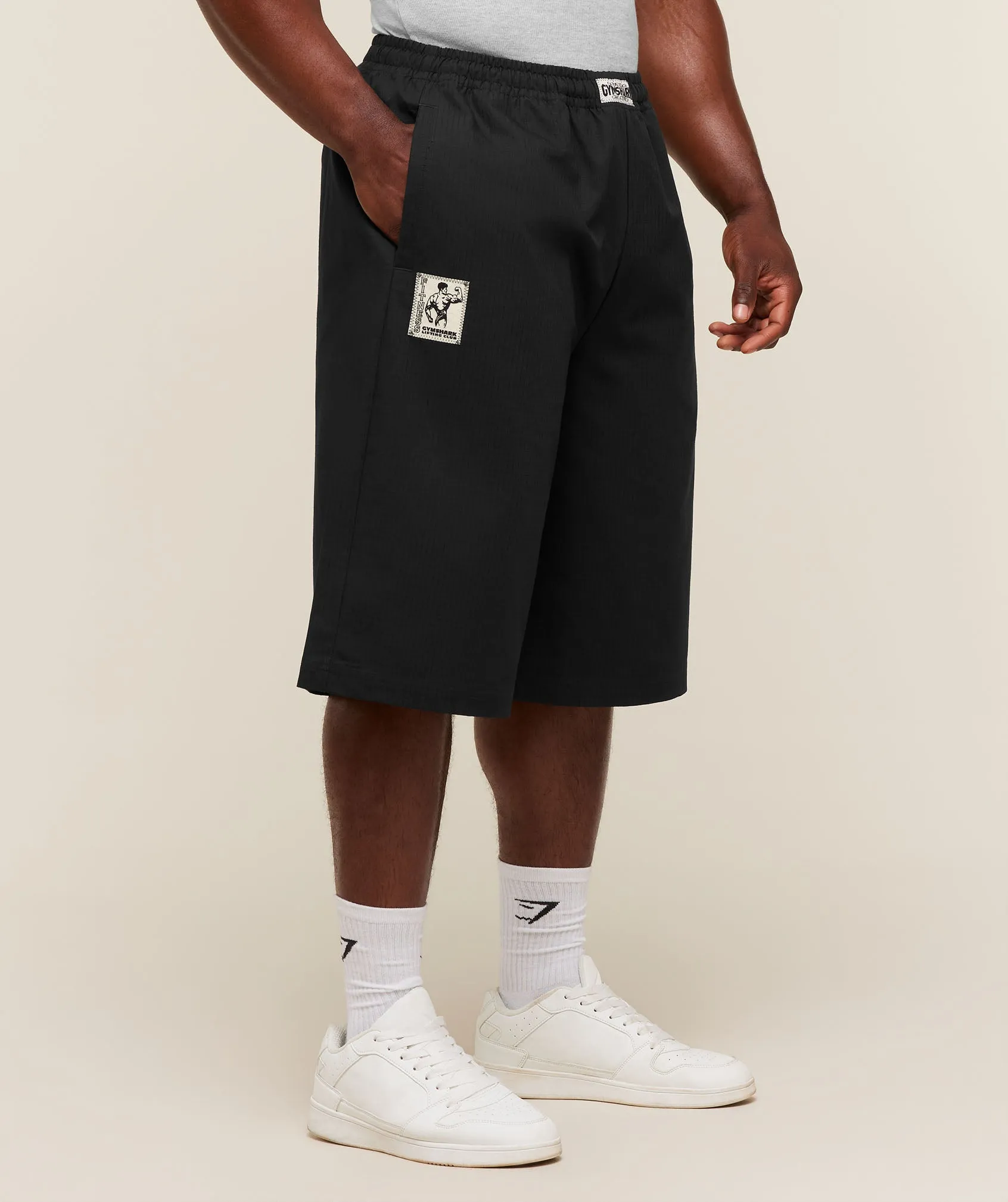 Gymshark Longline Pumper Shorts - Black sold by Gymshark product image thumbnail 3