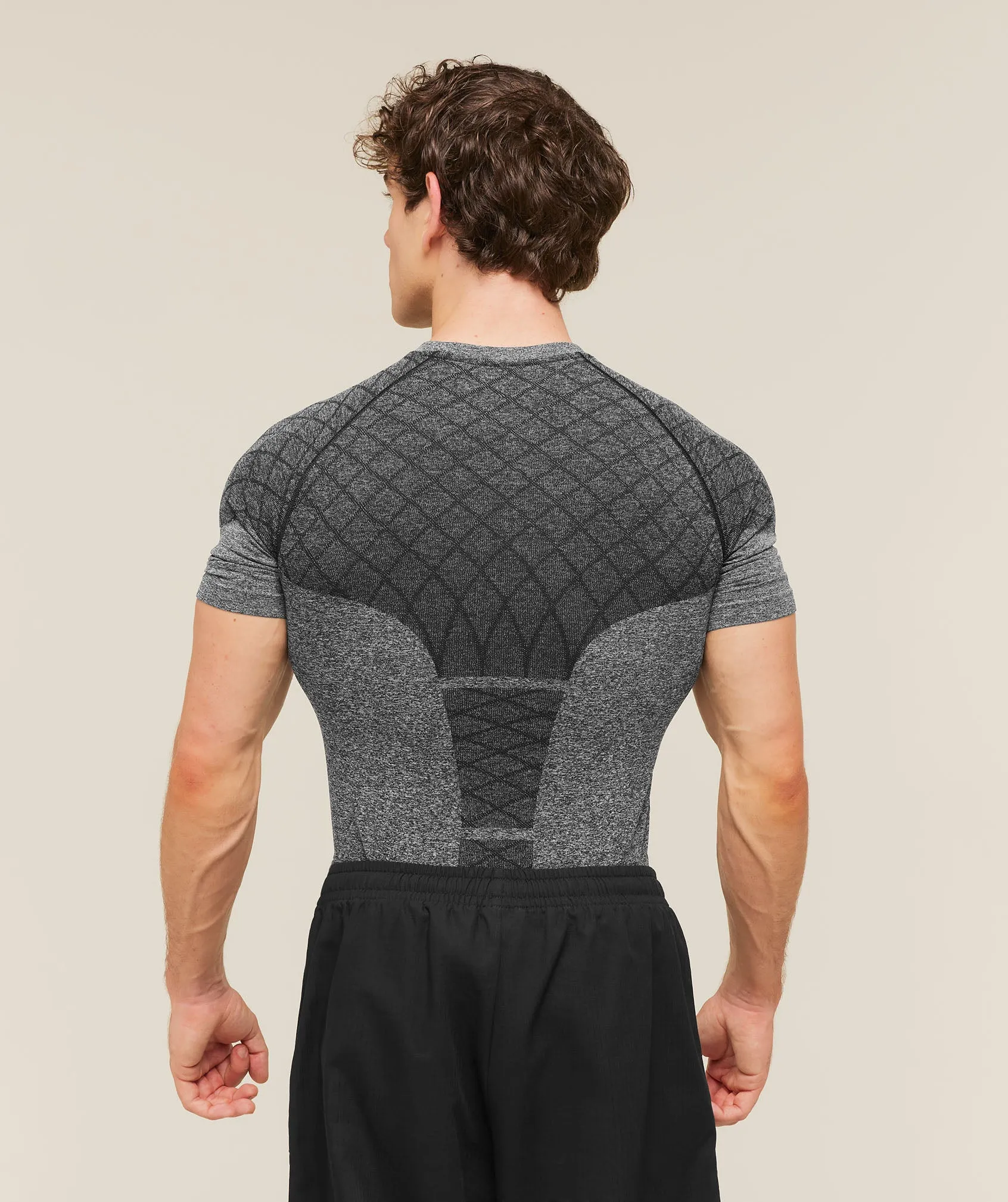 Gymshark Devant Seamless T-Shirt - Black sold by Gymshark product image thumbnail 2