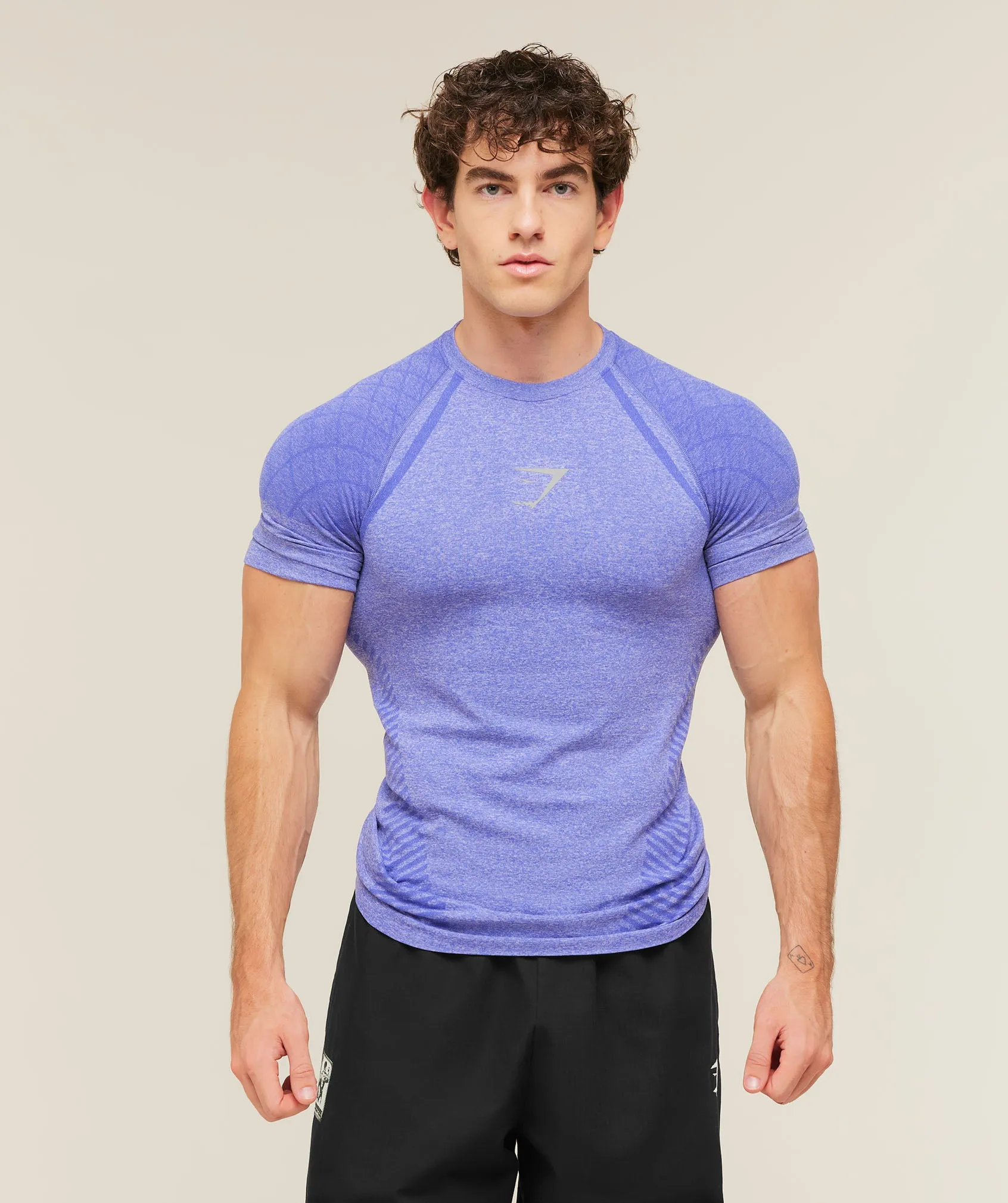 Gymshark Devant Seamless T-Shirt - Amethyst sold by Gymshark