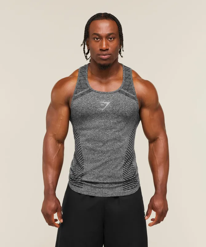 Gymshark Devant Seamless Tank - Black made by Gymshark