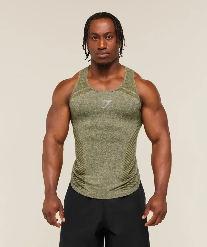 Gymshark Devant Seamless Tank - Canvas Green made by Gymshark