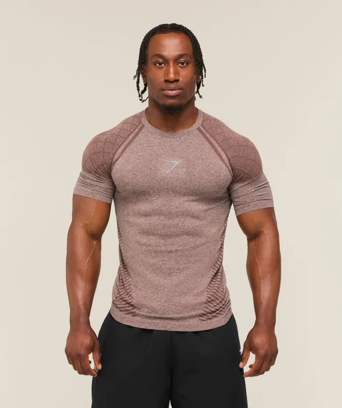 Gymshark Devant Seamless T-Shirt - Espresso Brown made by Gymshark