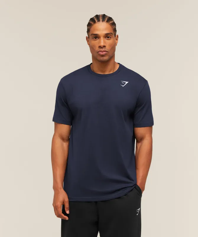 Gymshark Crest T-Shirt - Heavy Blue made by Gymshark