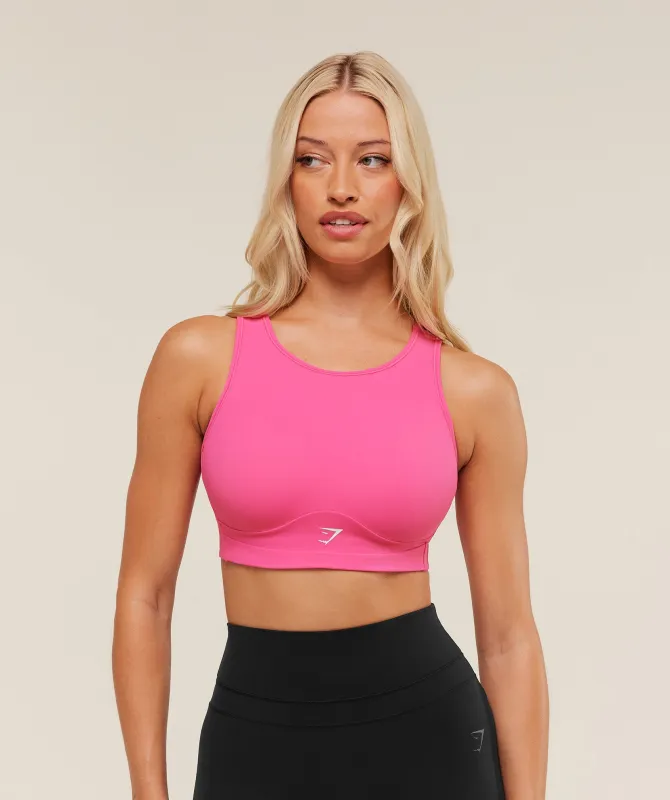 Gymshark Mesh Back Sports Bra - Energy Pink made by Gymshark