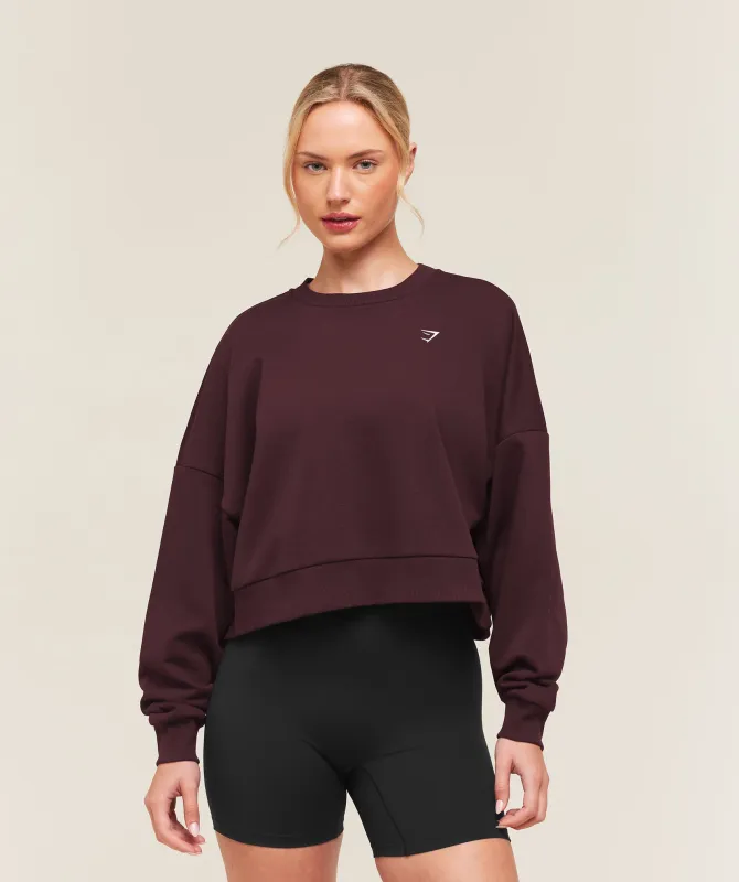 Gymshark Training Oversized Boxy Sweatshirt - Cherry Purple made by Gymshark