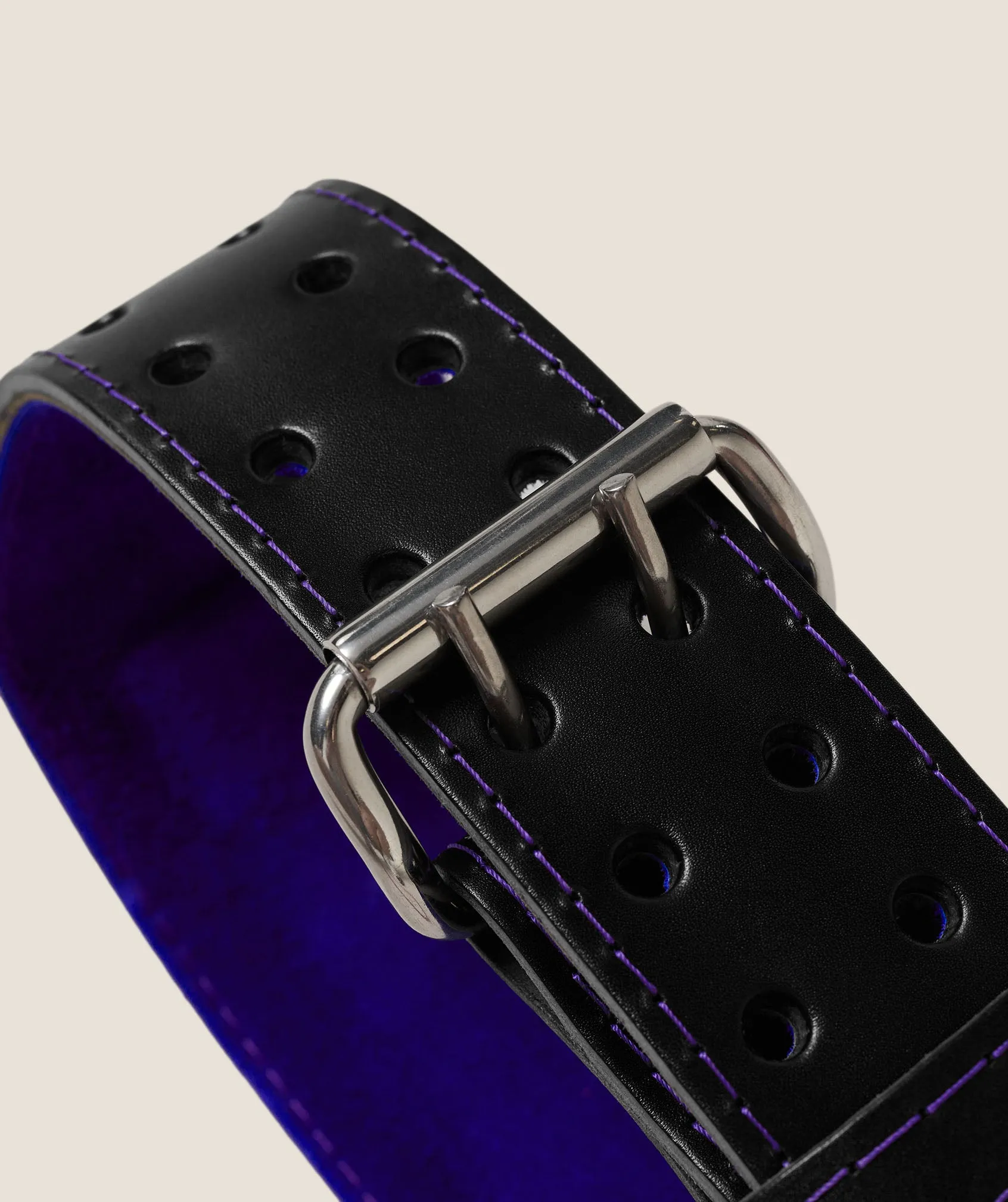 Gymshark Tapered Double Prong Lifting Belt - Black/Amethist sold by Gymshark product image thumbnail 5