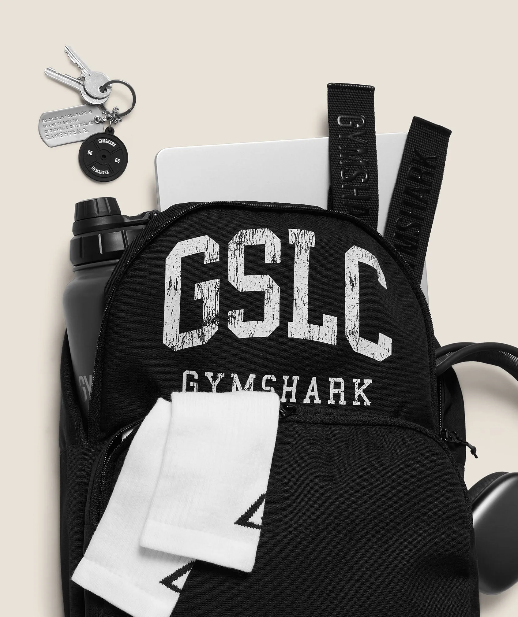 Gymshark GSLC Active Backpack - Black sold by Gymshark product image thumbnail 3