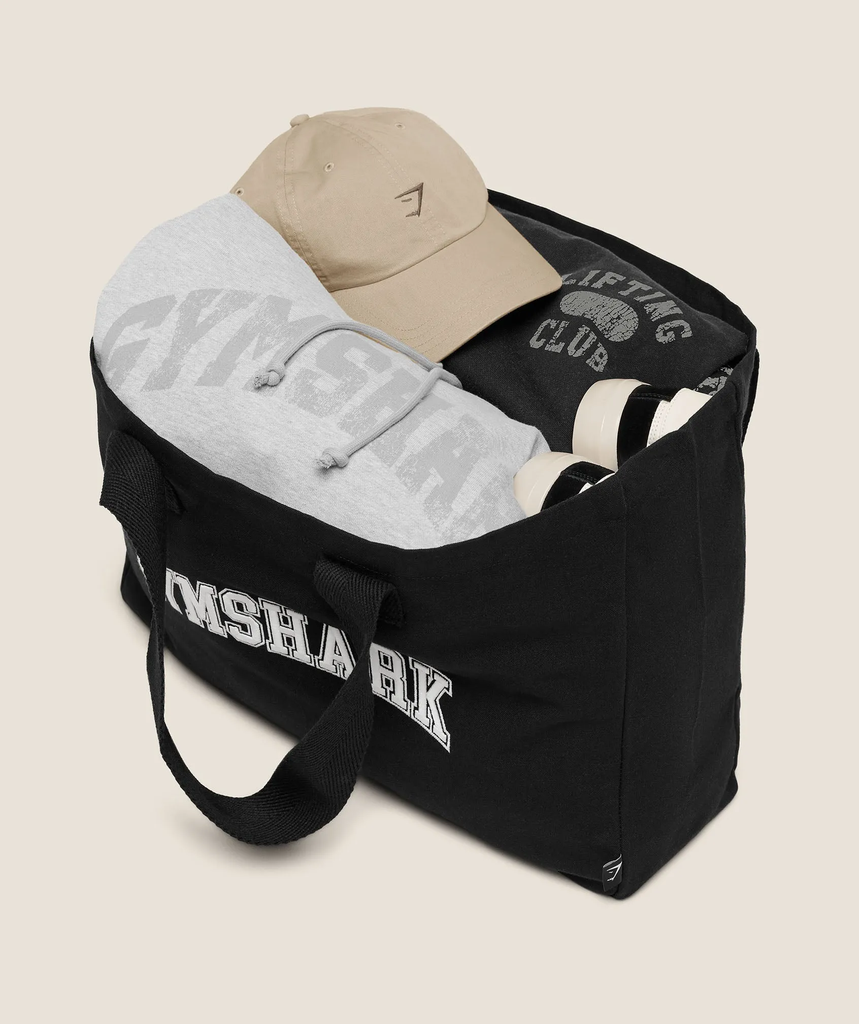 Gymshark Essentials Tote - Black/Soft White sold by Gymshark product image thumbnail 2