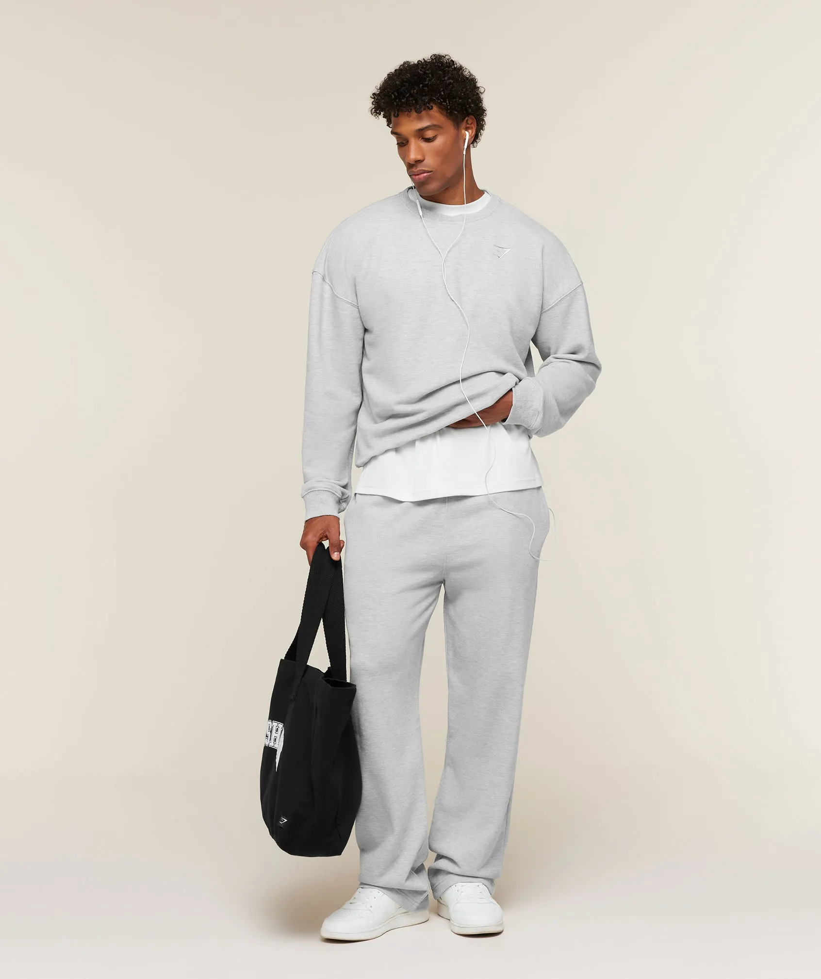 Gymshark Campus Crest Sweatshirt - Bros Soft Grey Marl sold by Gymshark product image thumbnail 5