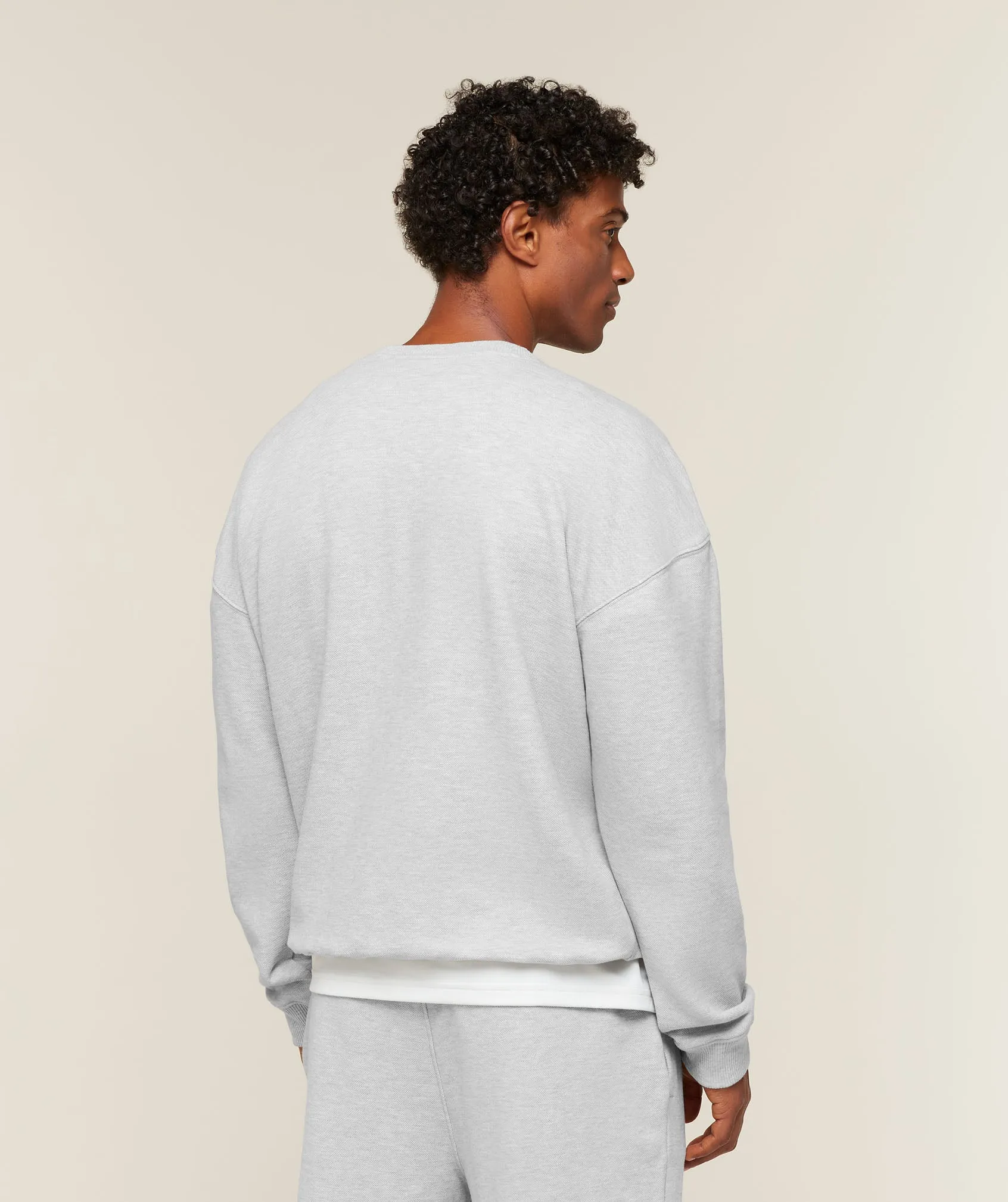 Gymshark Campus Crest Sweatshirt - Bros Soft Grey Marl sold by Gymshark product image thumbnail 2