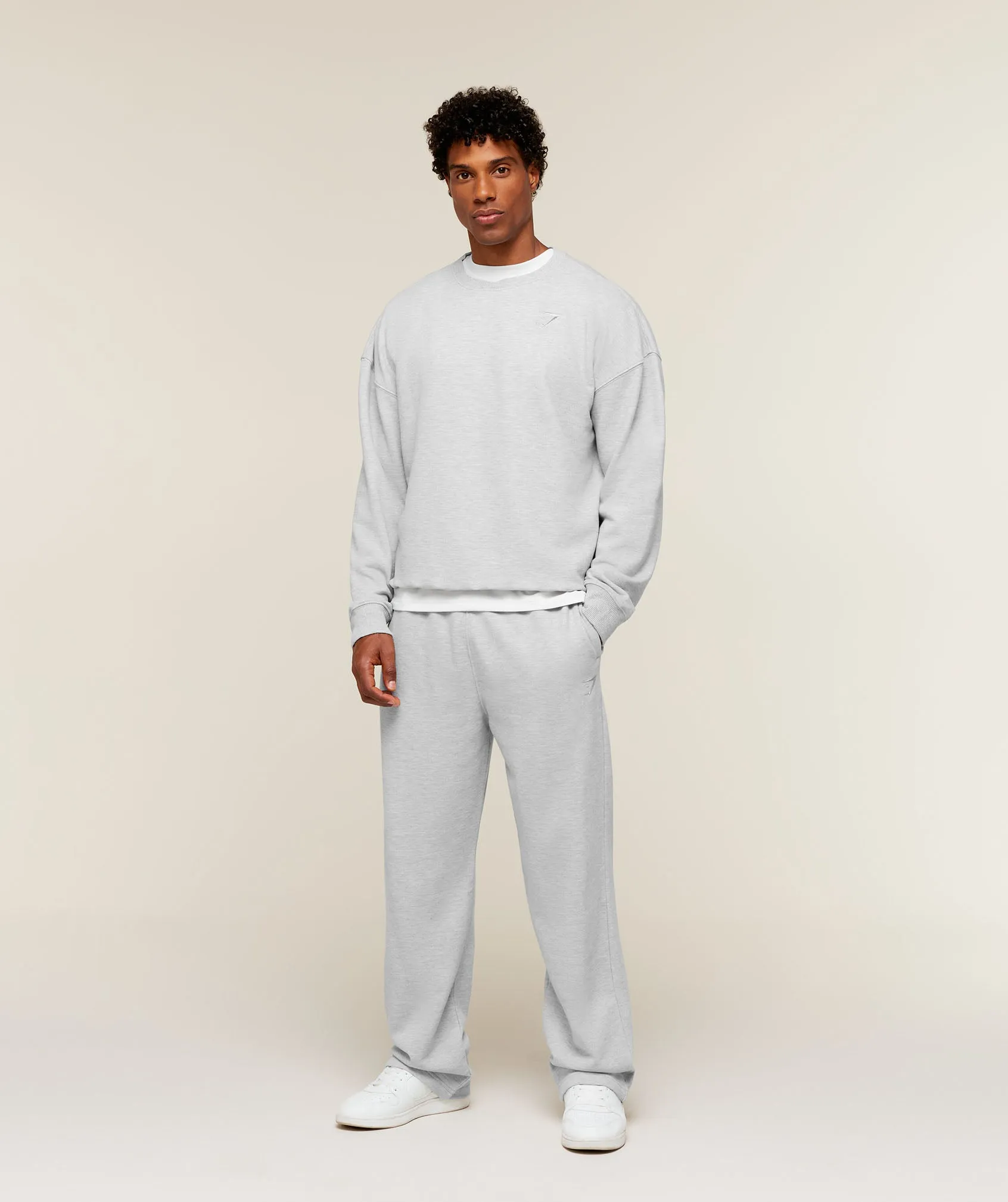 Gymshark Campus Crest Sweatshirt - Bros Soft Grey Marl sold by Gymshark product image thumbnail 4