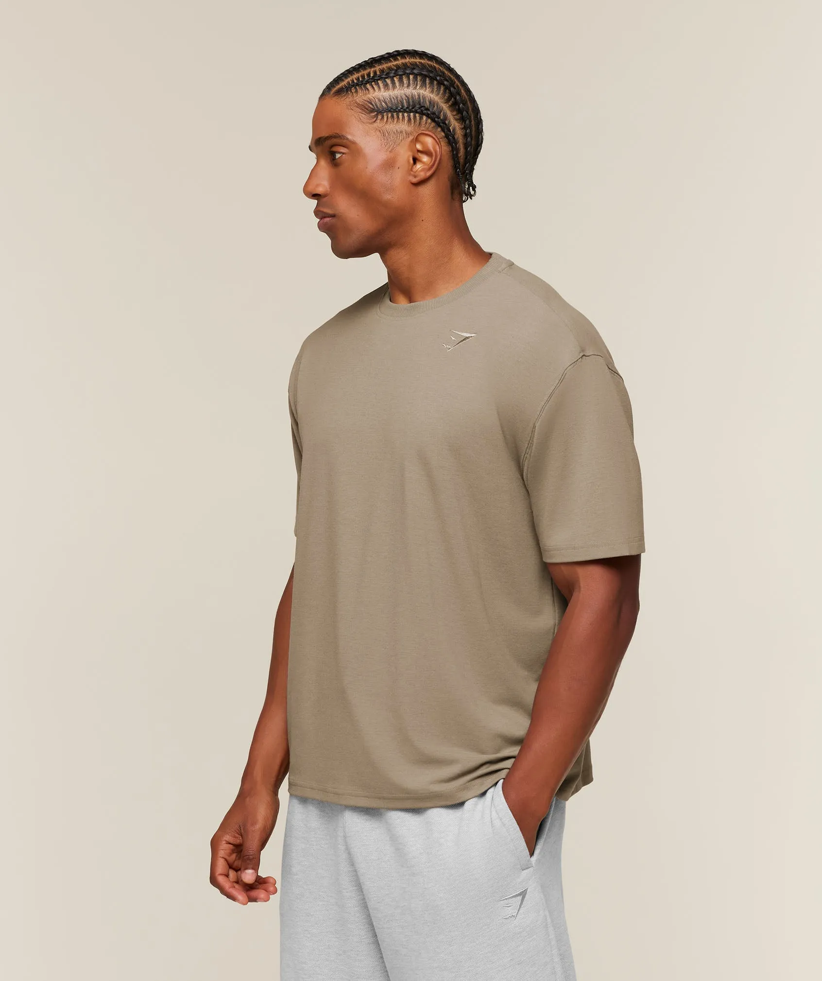Gymshark Campus Crest T-Shirt - Lifestyle Brown sold by Gymshark product image thumbnail 3