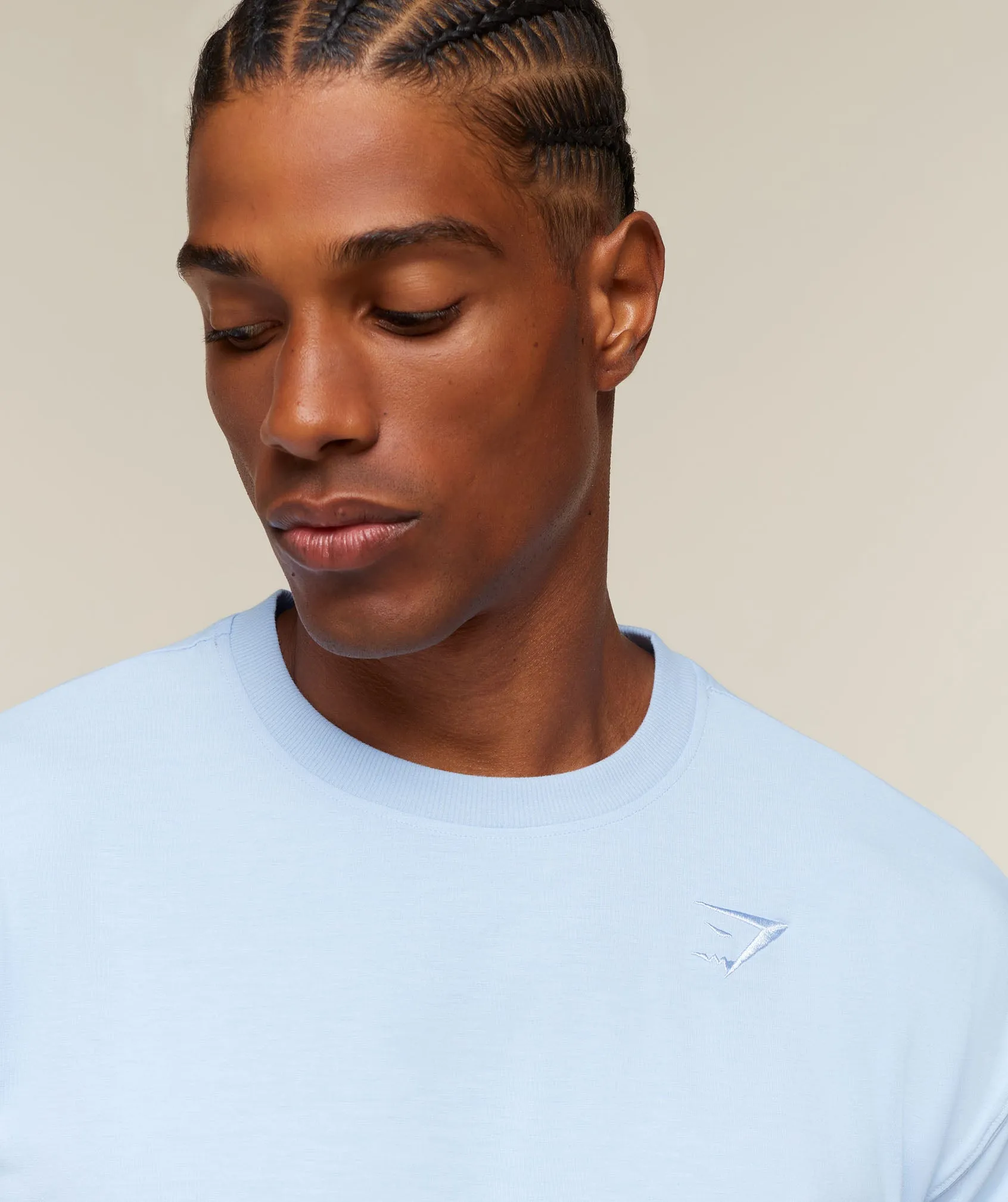 Gymshark Campus Crest T-Shirt - Tranquil Blue sold by Gymshark product image thumbnail 4