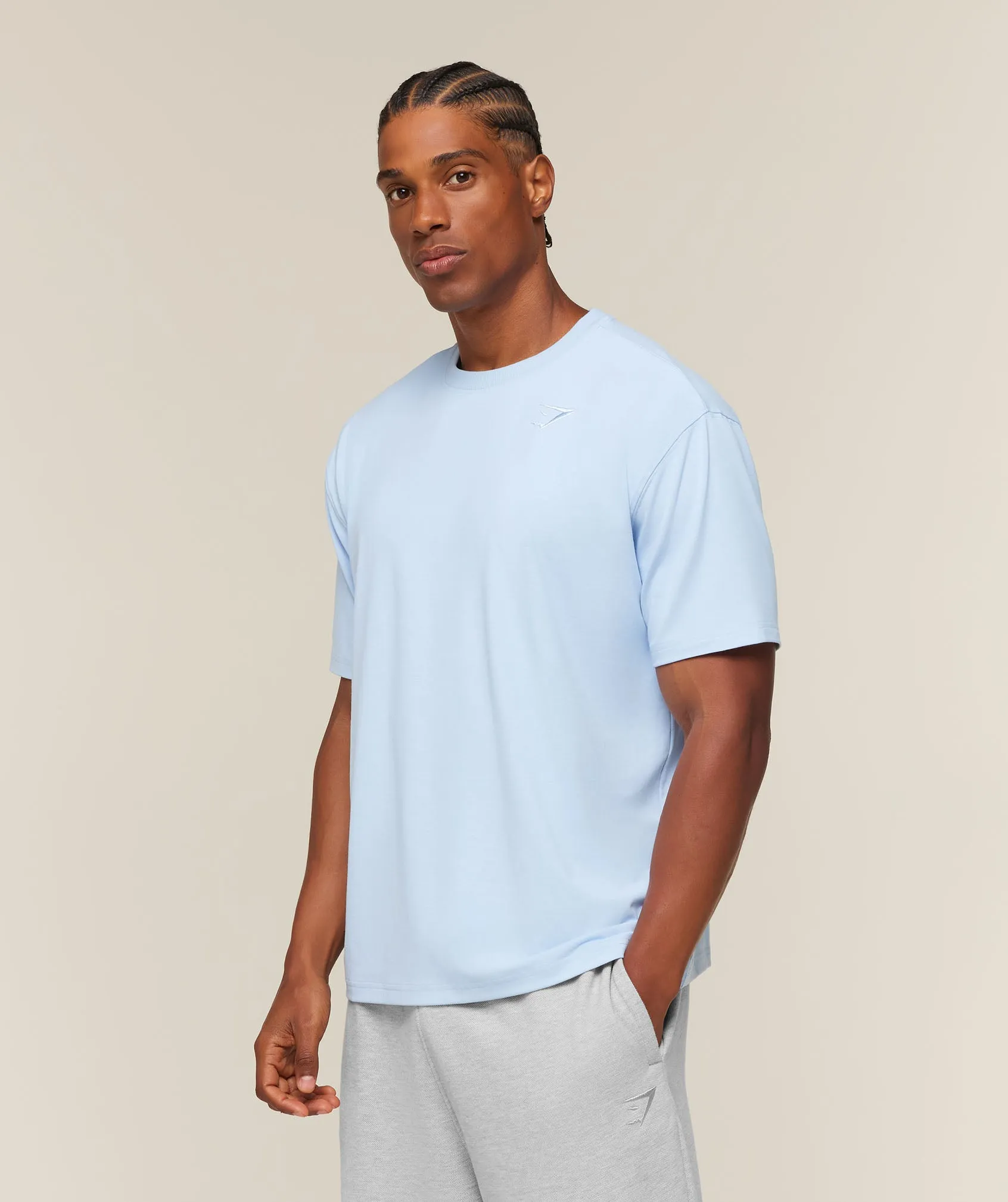 Gymshark Campus Crest T-Shirt - Tranquil Blue sold by Gymshark product image thumbnail 3