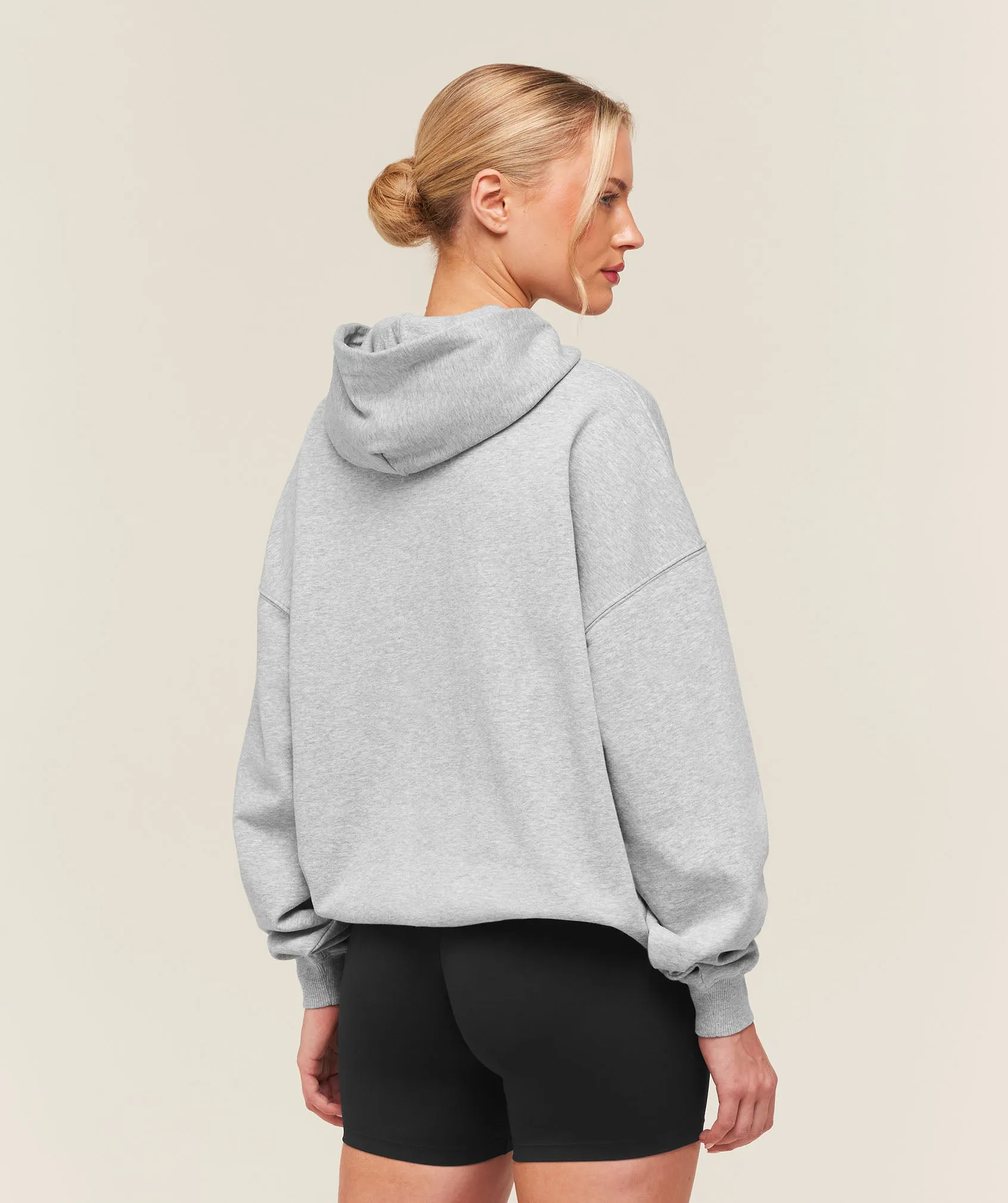 Gymshark Training Oversized Fleece Hoodie - Light Grey Core Marl sold by Gymshark product image thumbnail 2