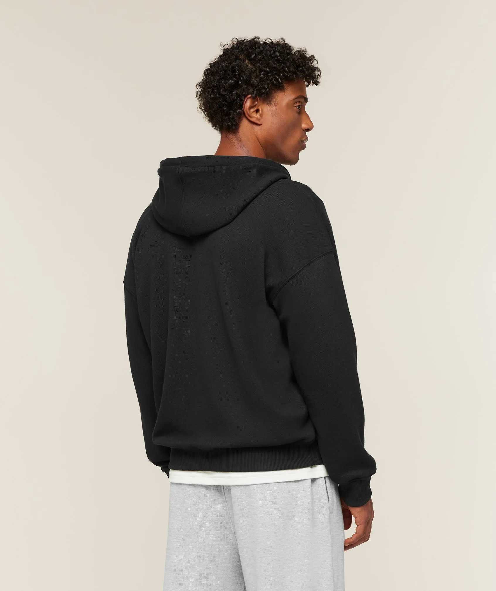 Gymshark Campus Crest Zip Through Hoodie - Black sold by Gymshark product image thumbnail 3
