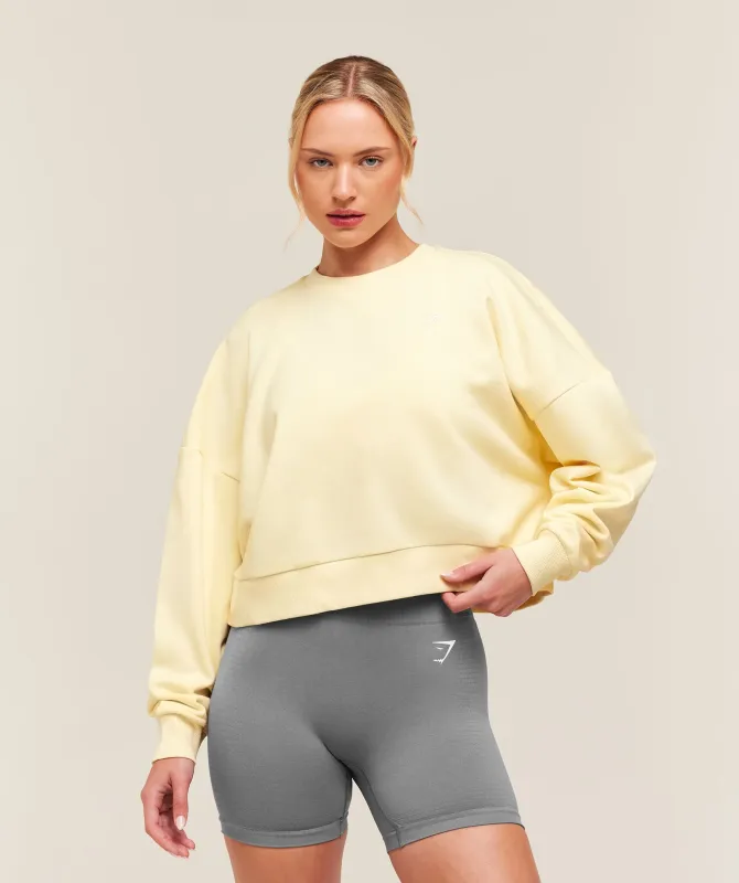 Gymshark Training Oversized Boxy Sweatshirt - Butter Yellow made by Gymshark